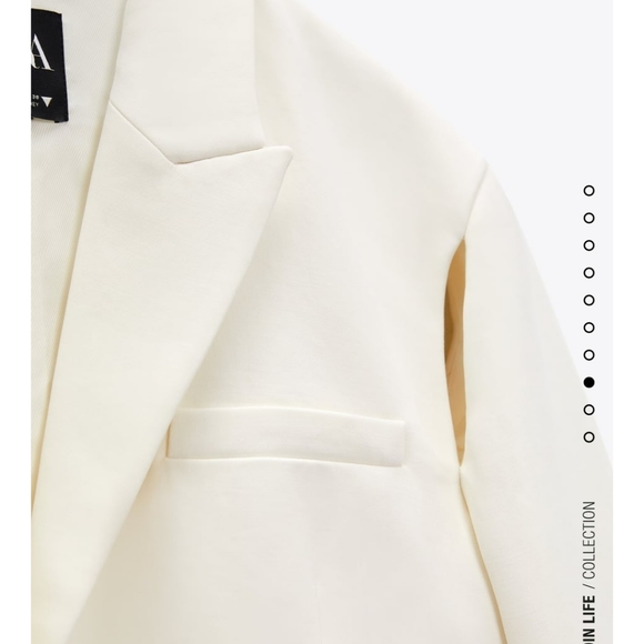 Zara Set Cut Out Oversized Blazer & Wide Pants - Picture 11 of 13